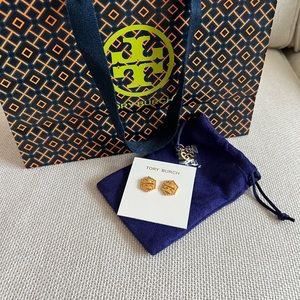 NEW! Tory Burch Gold Stud Earrings